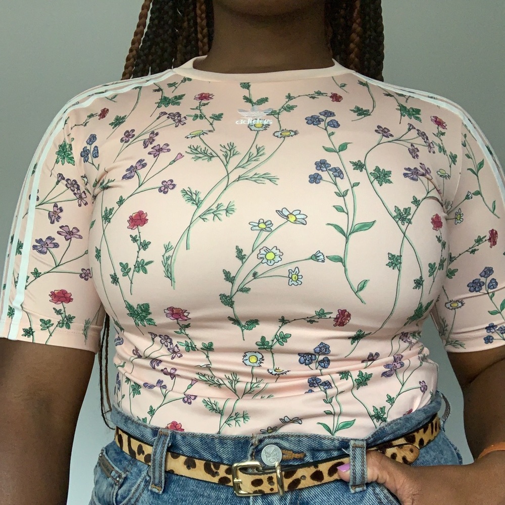 Adidas Floral Bodysuit
